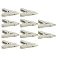 thumbnail image 1 of 2 Poles Electronic  Clip, 10Pcs Car Battery  Clips, Brass  Clip Positive Negative  Gold Plated Brass, 1 of 8