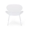 thumbnail image 2 of Noble House Kreighton Modern Outdoor Iron Club Chair, Set of 2, Matte White, 2 of 8