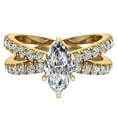 thumbnail image 6 of GIA Certified Marquise Cut Diamond Engagement Ring for Women X Cross Split Shank 1.75 CT TW 14K Gold (H-I,I1), 6 of 8