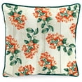thumbnail image 3 of Jordan Manufacturing 16" x 16" Hummingbird Cream Bird and Multicolor Floral Reversible Square Outdoor Throw Pillow, 3 of 12