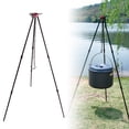 thumbnail image 1 of Camping Bonfire Tripod Portable Triangle Support Camping Bonfire Frame, 1 of 8