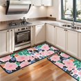 thumbnail image 3 of Kitchen Rugs Sets Of 2,Pioneer Flower Floral Print Pattern Anti Fatigue Kitchen Mat Rugs Non Slip Washable,Decorative Kitchen Floor Mats for Kitchen,Sink,Laundry,17"x47"+17"x47", 3 of 5