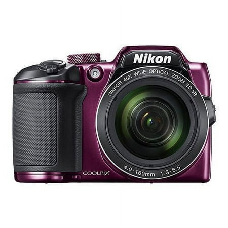 Nikon COOLPIX B500 Digital Camera (Purple) International Model No Warranty