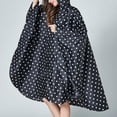 thumbnail image 4 of Poncho portátil para mujer, impermeable, ligero, para exteriores, con lunares Hugo Impermeable de mujer, 4 of 10