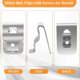 thumbnail image 4 of 10-Pack 304 Stainless Steel Belt Hooks for Drill Tool Kits Compatible with Various Brands, 4 of 5