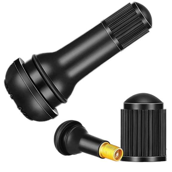 150Pcs Car Auto TR 413 Short Rubber Tubeless Snap-In Tyre Tire Valve Stems Black