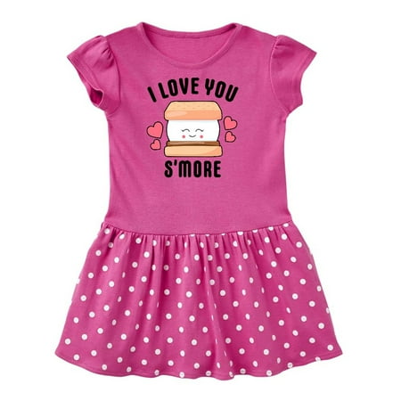 

Inktastic I Love You Smore with Cute Food Valentine Gift Toddler Girl Dress