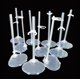 thumbnail image 2 of Soporte de cintura para tarjetas transparentes para 10 muñecas, 12 piezas de soporte de plástico para colocar en posición vertical, 6 piezas de soporte fijo, 220 g, 2 of 2