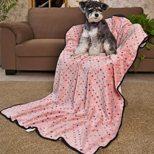 Pet Blanket, 59x40, Soft Reversible Cat and Dog Blanket, Machine