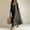 #H-Gray, variant on ZHYou Women V‑Neck Velvet Long Sleeves Maxi Nightgowns Loose Flowy Ruffle Hem Casual Lounge Sleepwear Long Dresses,Black,Size XL