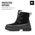 thumbnail image 3 of Bota Sorel Tivoli V impermeable para mujer, color negro/leonado, 11, 3 of 7