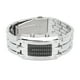 thumbnail image 1 of Reloj LED Pantalla de modo de tiempo binario único Estructura de arco convexo Reloj de pulsera LED resistente al agua Reloj electrónico Plata L, 1 of 10