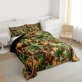 thumbnail image 3 of Castle Fairy Teens Autumn Leaves Queen Comforter Set,Vintage Bedding Comforter Set, 3 of 8