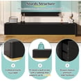 thumbnail image 6 of YWEN TV Console with Storage for TVs Up to 85",Luxury TV Stand with Faux Marble Table Top,Marble TVs Stand Modern,Black Entertainment Center with Gold Base, 6 of 14