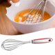 thumbnail image 3 of Batidor de huevos Batidora manual Batidor de alambre de acero inoxidable rojo Mango antideslizante de silicona Herramientas de cocina Herramientas para hornear y mezclar Espumador Fabricante de espuma, 3 of 5