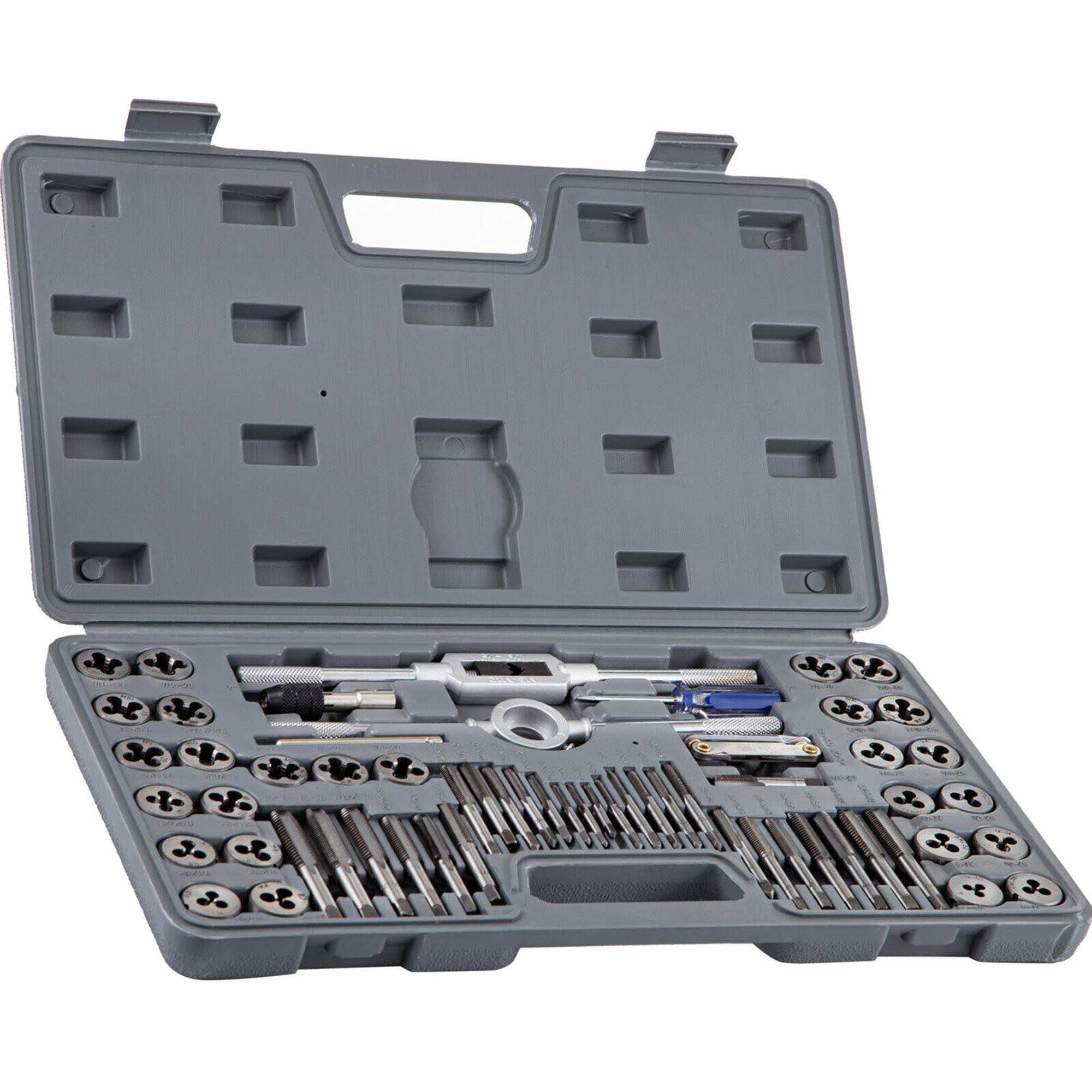 YouLoveIt 60 Piece Metric & SAE Threading Tap & Die Tool Set Tap & Die Sets Used for Create New