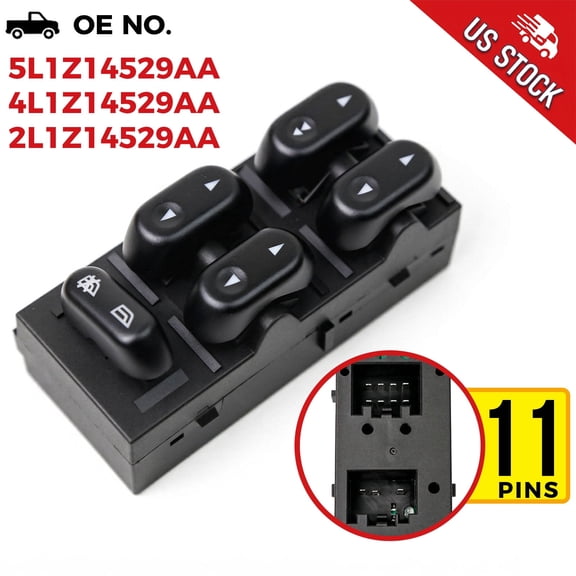 Master Window Control Door Power Switch 2004-2008 for Ford F-150 Driver Side