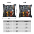 thumbnail image 3 of Rateoe Various Herbs And Spices In Spoons Pattern Throw Pillow Cover Premium Pillow Stuffer Sham Square for Decorative Cushion Bed Couch Sofa(Pillow insert not included), 3 of 8