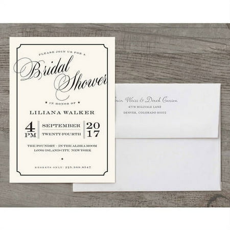 Beautiful Shower Deluxe Bridal Shower Invitation