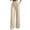 Khaki, variant on VBVC Women's Drawstring Wide Leg Dress Pants,Slim Pleated Work Trousers with Pockets,Ladies Stretchy Comfortable Business Office Slacks with Pockets,White,S-3XL