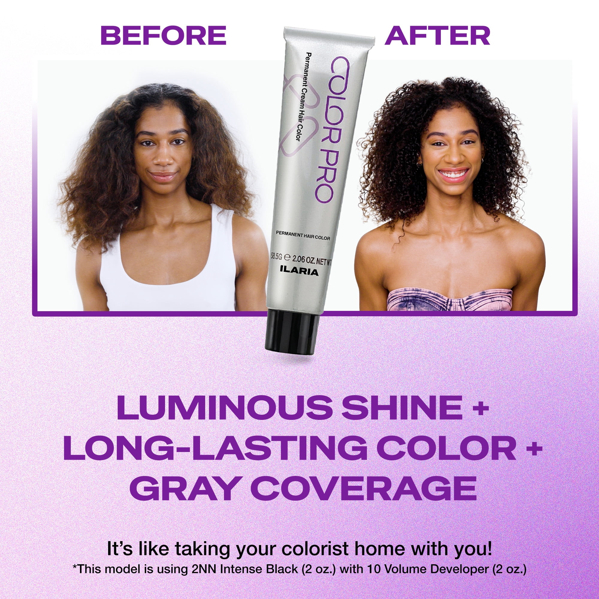 Ilaria COLORPRO Permanent Hair Color 2N-Soft Natural Black 2 oz