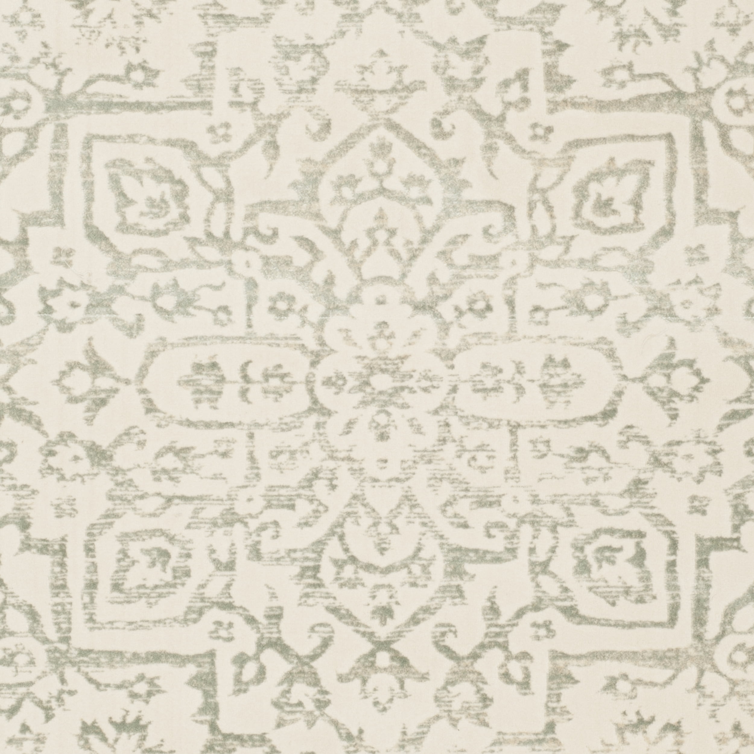 SAFAVIEH Noble Mackenzie Geometric Floral Area Rug, Light Blue/Ivory, 4' x 5'7"
