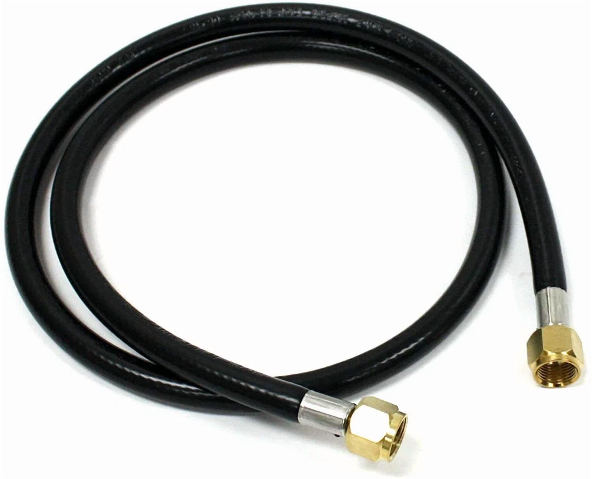 CIRCLE- 4' Lp Propane Natural Gas Line 3/8 Flare Hose Co2 Burner Bbq Grill Stove Rv