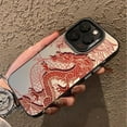 thumbnail image 3 of Designed for iPhone Case,Luxury Electroplated Animal Dragon Shockproof Protective Cover Phone Case (iPhone 14,Red), 3 of 4