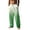 Vert, variante sur Pantalon d'Été Décontracté à Imprimé Dégradé Tropical pour la Plage, Léger, Taille Élastique, Coupe Ample, pour Voyage en Plein Air pour Hommes