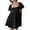 Black(Trending), variant on Womens Mini Dress Summer Cap Short Sleeve Square Neck Sweet Babydoll for Women Classic Sundress Tiered Pleated Swing Flowy Loose Beach Casual Smocked ,M,Coffee