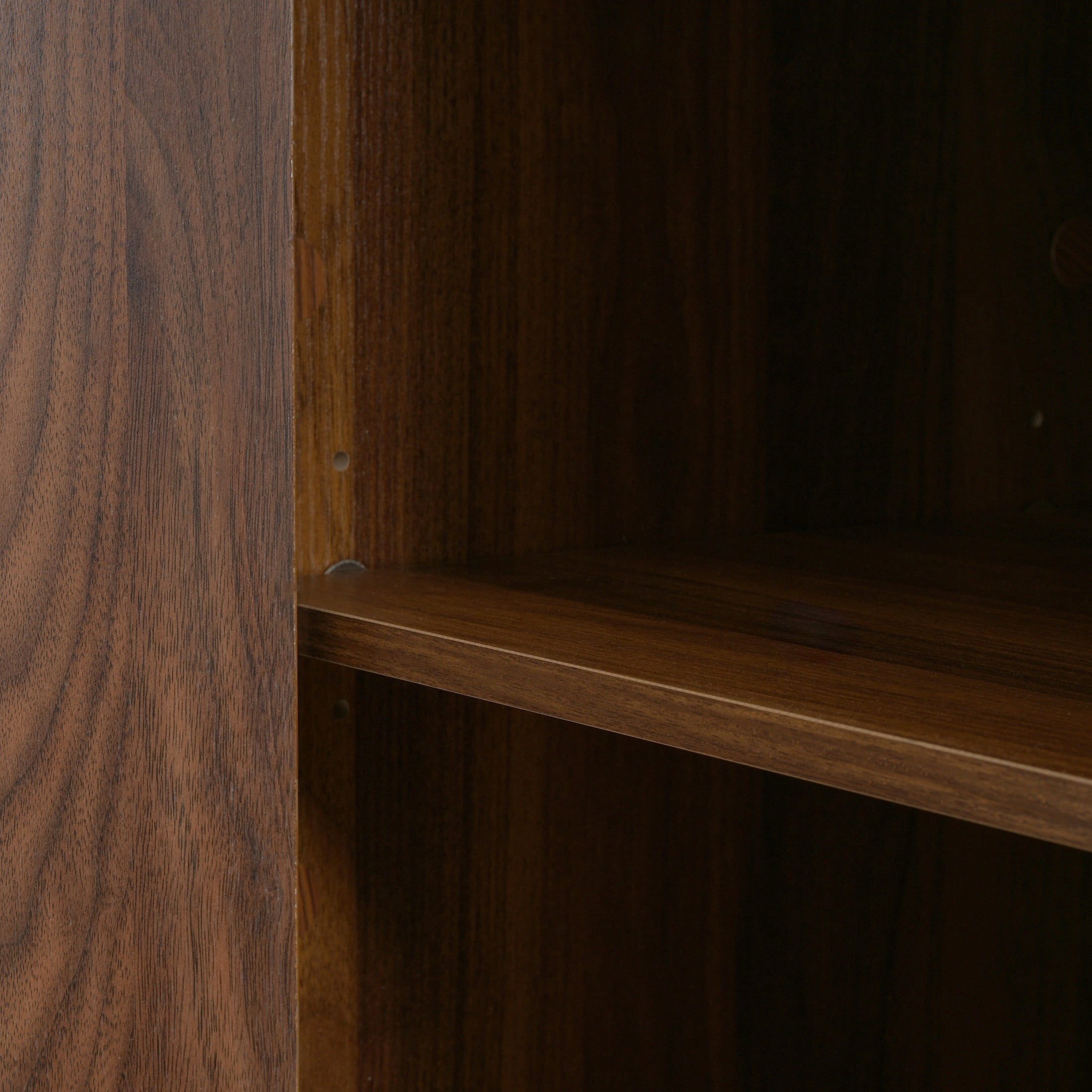 Christopher Knight Home 59" Modern Fluted Sideboard Storage Cabinet with 3 Doors and Drawer, Walnut