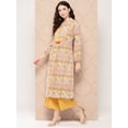 thumbnail image 4 of Janasya Women's Multicolor Cotton Motifs A-Line Dress, 4 of 7