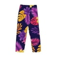 thumbnail image 5 of Balery Men'S Purple Flower Pants,Sleepwear Pants,Pajama Pants,Pj Bottoms Drawstring And Pockets-Small, 5 of 9