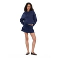 thumbnail image 2 of Forever 21 Women's Tiered Skort with Built-In Shorts and Drawstring Waist, Ruffle Mini Skirt Shorts Combo, Soft Knit Casual Lounge and Active Style, Navy, XXS-XXL, 2 of 6