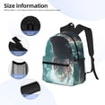 thumbnail image 5 of Lsque Surfing Shark Classic Casual Backpack - Large Capacity Water-Resistant Backpack for School, Work, Travel, and Outdoor Activities, 5 of 8