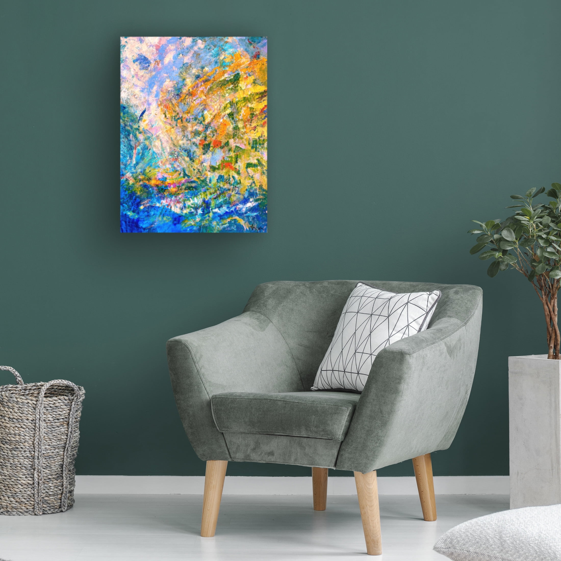 Canvas Wall Art - Dorothy Fagan 'Awalking In The Meadow' Wall Art for Living Room, Bedroom, or Office D?cor by Trademark Fine Art - 24 x 32 Inches