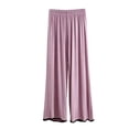 thumbnail image 2 of Ynynloco Modal Flowy Wide Leg Palazzo Pants for Women - Casual Soft High Waist Lounge Pants Loose Comfy Stretchy Trousers, 2 of 7