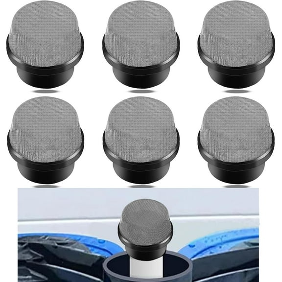 Air Bleeder Screen Cap for 190106Z - 6pcs Stainless Steel Air Valve Strainer Cap for Clean and Clear Plus Screen Filter Cap Compatible with Pentair, EasyClean D.E., Quad D.E., etc.Filters