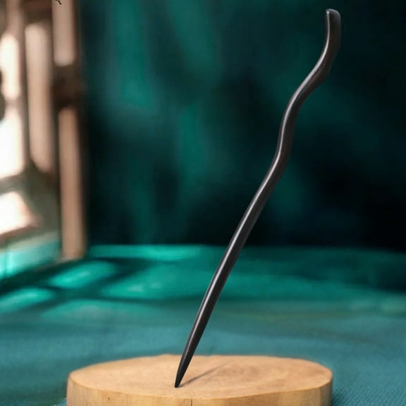 NIAIZEK Ebony Wood Hair Stick for Women, Stylish Hairpin Hair Accessory for Everyday Use, 1 Piece