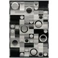 thumbnail image 1 of Rug Branch Montage 2' x 2' (Exact Size: 2'3" x 2') Geometric Indoor Doormat Rug, Black Grey, Checkered - Entryway, Hallway, Bathroom, and Kitchen, 1 of 4