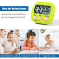 thumbnail image 4 of BRILLAR Temporizador de cocina digital magnético, temporizador de entrenamiento para ejercicios de estudio de horneado, reloj de cuenta atrás y cuenta atrás con alarma fuerte - verde, 4 of 5