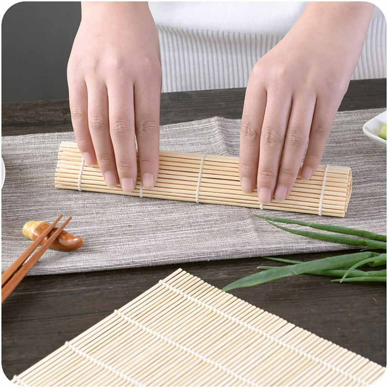 TureClos Sushi Mat Bamboo Sushi Rolling Mat Lightweight Durable Natural Bamboo  Sushi Rolling Mat Sushi Making Tool for Family 