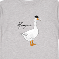 thumbnail image 4 of Inktastic French Goose says Honque Boys or Girls Long Sleeve Toddler T-Shirt, 4 of 5
