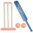 thumbnail image 1 of Kids Cricket Set, Cricket Kit with ABS Bat, Stumps, 2 Balls Interaction Parent Game for Garden Beach Home Equipment for Ages 3+, Sets, 1 of 5