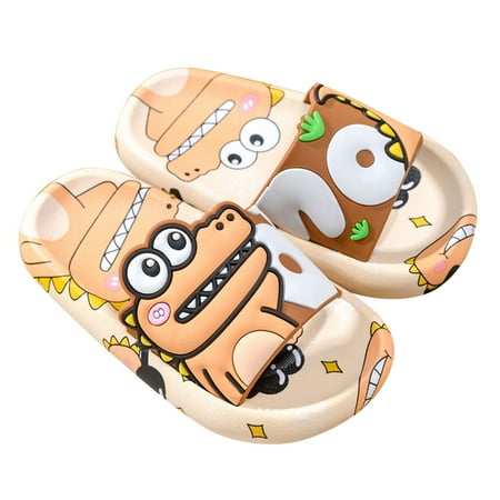 

Cloud Frog Slides Non-Slip Open Toe Slippers Kids Girls & Boys Cute Lightweight Sandals on Beach Shower Comfy Soft Summer Sandals