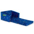 thumbnail image 2 of Patiojoy Canapé pour Enfants 2-en-1 Convertible, Sofa à Ouverture Rabattable avec Construction en Éponge Robuste et Tissu en Velours, Bleu, 2 of 9