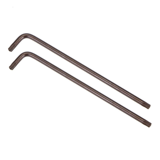 Unique Bargains T20 Anti-Inviolable Torx Star Clé Bit Clé, en Forme de L 4,41 Pouces de Long Bras, S2 Acier 2 Pack