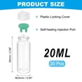 thumbnail image 2 of Uxcell Clear Glass Sample Vials, Liquid Bottles 20pack Green 20ml, 2 of 7