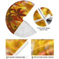 thumbnail image 2 of FMSHPON Maple Leaves Xmas Christmas Tree Skirt Stand Mat for Holiday Party Decoration Indoor Outdoor 48 inches, 2 of 6