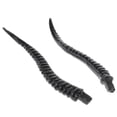 thumbnail image 4 of Diadema de cuerno de antílope artificial Zulema para Halloween, negro, 20 cm, 1 par, 4 of 6